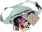 Fanny Packs Waist Bag for Women, Fashion Fanny Packs with Adjustable Strap for Travel Sports Running Blue