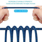 TAKAGI USB to USB C Cable (3Pack 6ft) USB A to Type C Cable Fast Charging Nylon Braided Data Sync Transfer Cord USB C Charger (Blue)