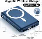 for Magsafe Power Bank, 10000mAh Magnetic Power Bank with USB-C Cable and PD 20W USB C Fast Charging LED Display, Wireless Portable Charger for iPhone 17/16/15/14/13/12/Pro/Pro Max