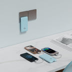 Q Portable Charger with Built-in Cables and AC Wall Plug, USB C External Battery Pack, 10000mAh Travel Essentials Power Bank Compatible with iPhone 16/15/14/13, Samsung Galaxy, Pixel,Tablet and More