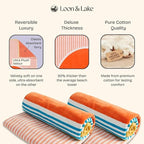 Loon & Lake Luxury Beach Towels Set of 2 - Beach Sunset | 2 Pack 30" x 60" | Crafted from 100% Combed Cotton | Ultra Plush & Super Soft | Rays Collection