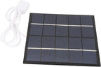 Akozon 1.2W 5V Portable Solar Panel Charger for Phones & 3.7V Batteries – Lightweight Polycrystalline Silicon Power Bank Solution