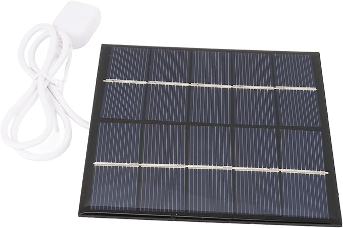 Akozon 1.2W 5V Portable Solar Panel Charger for Phones & 3.7V Batteries – Lightweight Polycrystalline Silicon Power Bank Solution