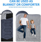 oaskys Camping Sleeping Bag - 3 Season Warm & Cool Weather - Summer Spring Fall Lightweight Waterproof for Adults Kids - Camping Gear Equipment, Traveling, and Outdoors