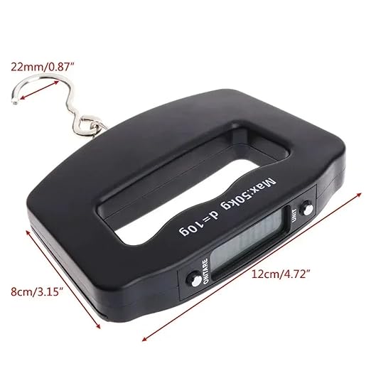 Luggage Weight Scale, 50kg/10g Travel Luggage Scale Portable Handheld Electronic Scale with Hook Gram Scale Express Delivery Fishing Handheld Scale,for Travel