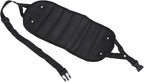 CHICIRIS Foot Hammock for Airplane Travel, Portable Breathable Mesh Footrest with AntiTip Design, 19.69-43.31in Adjustable Length for Office Home and Plane Comfort (Black)