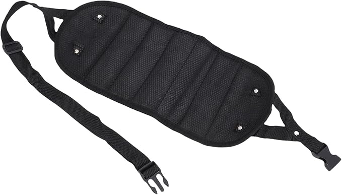 CHICIRIS Foot Hammock for Airplane Travel, Portable Breathable Mesh Footrest with AntiTip Design, 19.69-43.31in Adjustable Length for Office Home and Plane Comfort (Black)