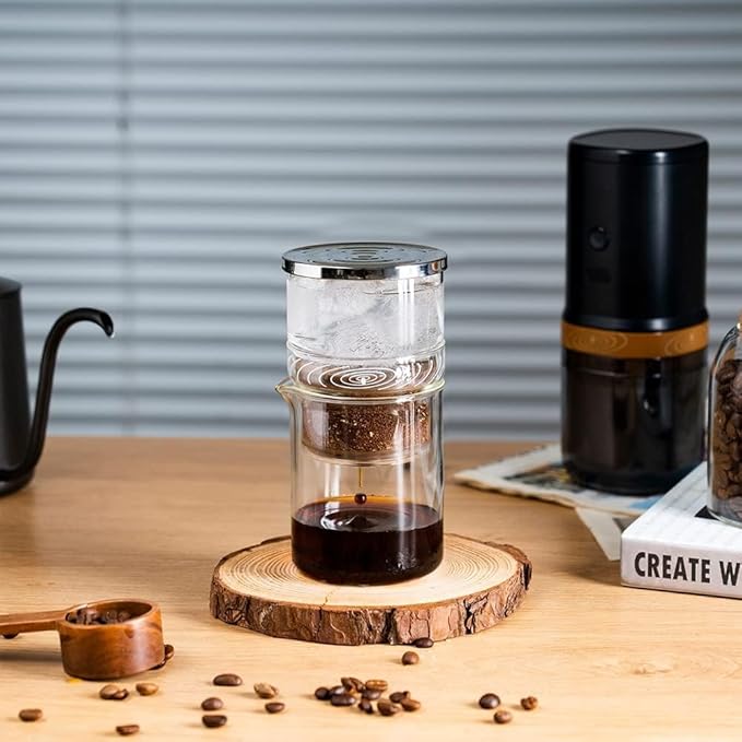 RECAFIMIL 2-in-1 Cold Brew Dripper Cold Brew Coffee Maker,Ice Drip Coffee Maker 300ml - Coffee maker for cold brewed coffee and tea, coffee maker for cold extraction