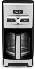Cuisinart Personal Brew™ 12-Cup Coffee Maker, Automatic Coffee Machine, Programmable Coffee Maker for Home Brewing Convenience with Adjustable Brew Strength, Stainless Steel/Black, DCC-12