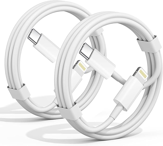 Exeric USB C to Lightning Cable 6FT 2Pack [MFi Certified] Type C iPhone Charger Cord Power Delivery iPhone Fast Charger Cable for iPhone 14 13 12 11 Pro Max Xr Xs 8 7 6 Plus