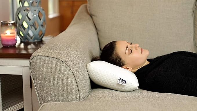 ProComf Travel and Camping Mate/Baby/Kid's/Teen's/Adult's Memory Foam Pillow (Snow White with 4-Sports-Covers)