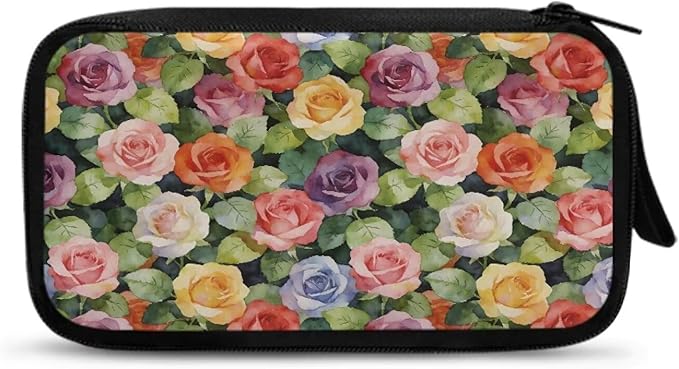 Tulips Travel Cord Organizer Case Portable Cable Organizer Bag for Charger Phone Earphone Large Tech Pouch Electronics Organizer Travel Case