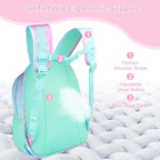 RHCPFOVR Kids Backpack for Girls - Girls Backpack 3-8 Ages Mermaid for Kids 15 Inch School Bookbag for Kindergarten Elementary School Bookbag for Girl 1st 2nd Grade