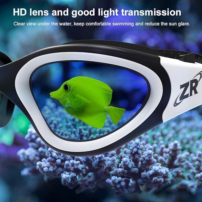 ZIONOR Swim Goggles, Upgraded G1 Polarized Swimming Goggles Anti-Fog for Adult Men Women