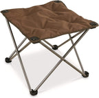 Guide Gear Camping Chair Foot Stool, Folding, Collapsible, Portable Footrest Brown