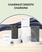 charmast 10000mAh Portable Charger with Built in Cables, 22.5W Travel Essential Power Bank Fast Charging, USB C Battery Pack for iPhone 17/16/15/14/13/12/11 Series, iPad, Samsung, Android, Tablet