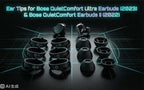 6 Pairs Replacement Ear Tips for Bose QuietComfort Ultra Earbuds (2023) & Bose QuietComfort Earbuds II (2022) - Anti-Slip Silicone Wingtip Covers Eartip-Black