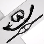 Snorkeling Gear for Adults, JRing Snorkel Mask Set with 180 Degree Tempered Glass Anti Fog Goggles Scuba Dry Top Snorkel for Swimming, Scuba Diving Mask for Men Women