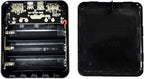 MOUDOAUER Charging Bank Solder Free Kit, Plastic Power Bank Box DIY Charging Case Power Display Free Welding Case for 3X 18650 Battery Parts