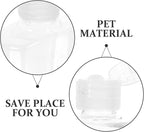 Cabilock 5pcs Portable 100ml Plastic Travel Lotion Bottles with Flip Cap, Refillable Empty Squeeze Containers for Toiletries and Shampoo Packing