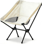 Wind Tour Portable Camping Chair Lightweight Foldable Outdoor Chair for Hiking Camp Backpacking Lawn Beach Fishing Picnic with Carry Bag (Off White)