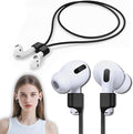 Mooyavia 1 Pack Ultra Strong Magnetic Anti-Lost Straps for AirPods, Soft Silicone Sports Lanyard - Compatible with AirPods Pro 1st/2nd & AirPods 3rd - Black