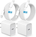iPhone 17 16 15 Charger Fast Charging, [ETL Safety Certified] 2 Pack 10FT USB C Charger Cable with 20W Type C Fast Charging Block for iPhone 17/17 Pro/17 Pro Max/16/16 Pro/16 Pro max/16 Plus/15（White）