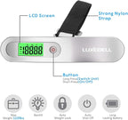 Digital Luggage Scale Vacation Travel Essentials Accessories Gifts for Traveler Portable Suitcase Handheld Weight Scale 110 lbs Hanging Baggage Travel Must Haves