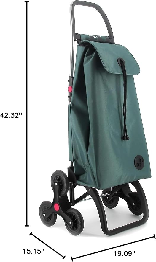 Rolser I-Max MF 6 Wheel Stair Climber Foldable Shopping Trolley - Sea Coast