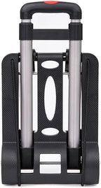 Heavy Duty Folding Hand Truck Portable Trolley Cart for Luggage Shopping Home Office & Garden Compact Foldable Sack Wheel Barrow (32x25x93cm)