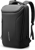 MARK RYDEN Business Backpack for Men, Waterproof High Tech Backpack with Sport Car Shape Design and USB Charging Port, Travel Laptop Backpack Fits 17.3 Inch Notebook (YKK-2 Pockets)