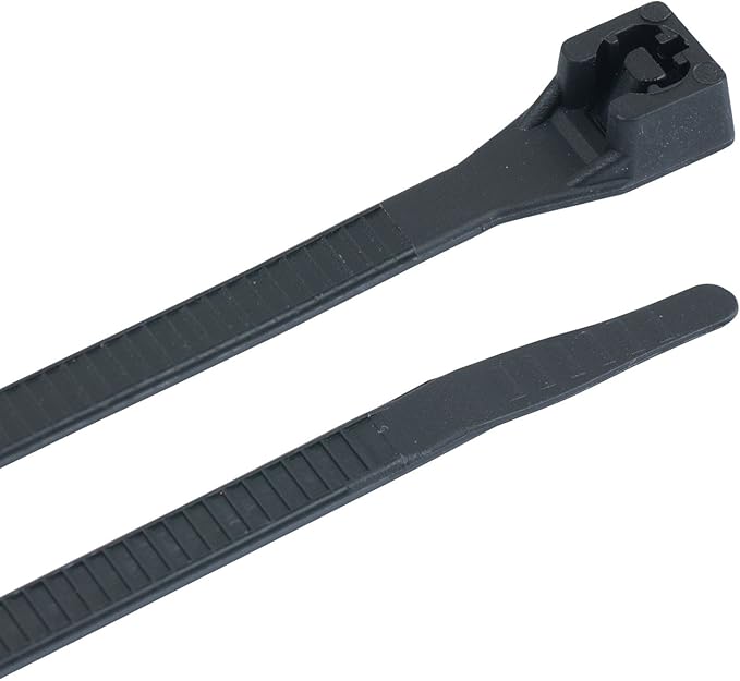Gardner Bender 45-308UVB Cable Ties, 8 Inch, 75 lb tensile, Electrical Wire and Cord Management, Nylon Zip Tie, 15 pk, UV Resistant Black