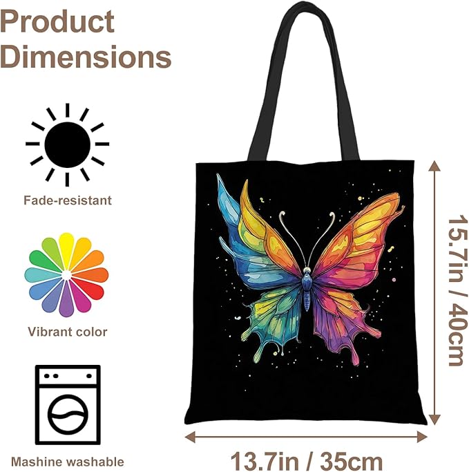 ANNA QUEEN Cat Tote Bag Shoulder Bag Handle Bag for Gym Yoga Picnic Beach Kitchen Reusable