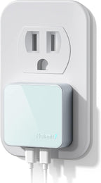 Nekmit Dual Port USB C Wall Charger, 40W PD Fast Charging USB C Wall Plug Adapter, Flat Thin Slim Charger Block for iPhone 17/17 Pro/17 Pro Max, Galaxy, MacBook Air, iPad, AirPods and More