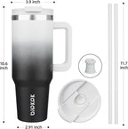 BJPKPK Insulated Tumblers With Handle And Straw 40 oz Stainless Steel Tumbler Cups With Lid,Day And Night