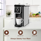3-in-1 Single Serve Coffee Maker, Pod, Ground Coffee & Tea Brewer, Fast Brew Compact Coffee Machine with Touch Screen and 50 oz Water Reservoir