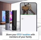 Keys Finder, Bluetooth Tracker and Item Locator for Keys, Bags, and More; Phone Finder, Android and iOS Compatible, Water Resistance, Replaceable Battery