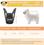Inspack Dog Backpack Carrier/Cat Carrier, Adjustable Pet Front Carriers Travel Bag for Puppy Medium Dogs, Legs Out, Soft Ventilated Dog Chest Carry Backpacks for Hiking/Camping, 4-7 lbs, Black
