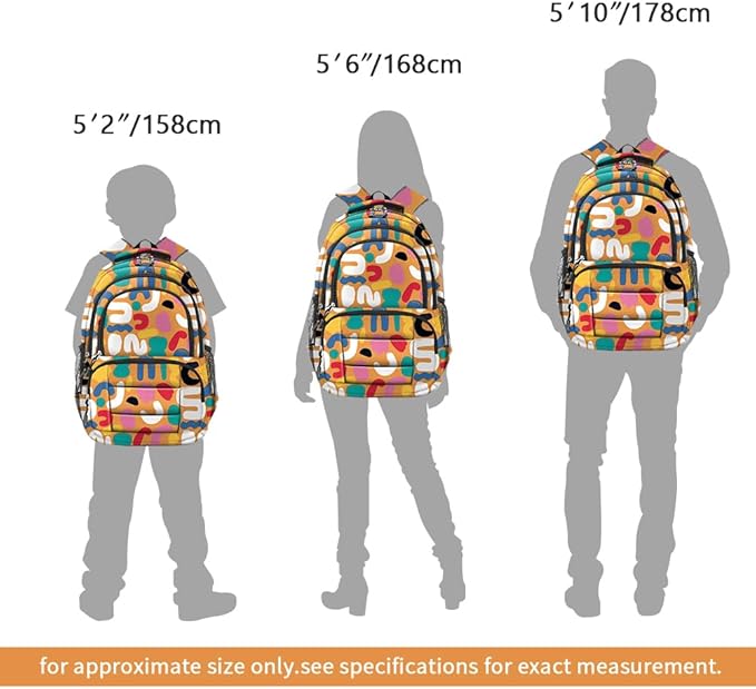 rickyh style School Backpack Travel Bag for Men & Women Lightweight College Back Pack with Laptop Compartmen