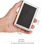 EASTNIGHTS RFID Credit Card Holder Stainless Steel Credit Card Protector Business Card Holder for Women Men