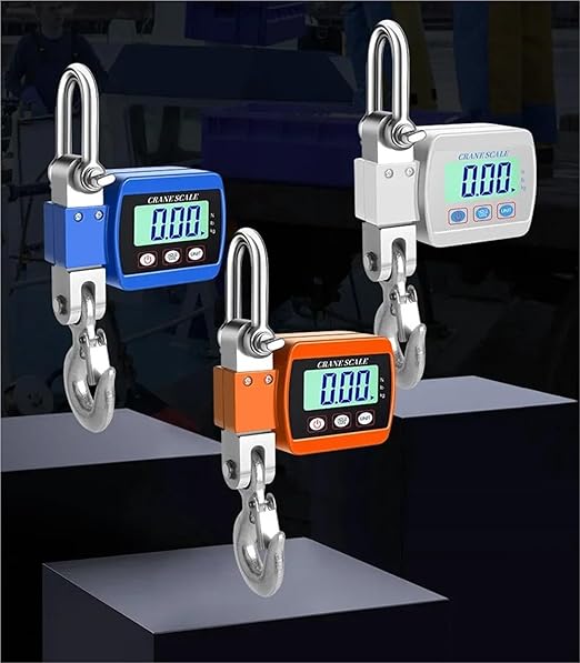 Portable Electronic Hook Luggage Scale with Digital Display, 500kg Capacity