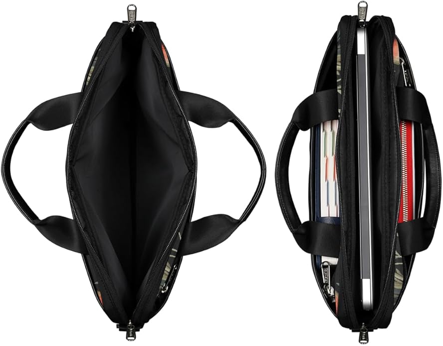Laptop Shoulder Bag for Women Men, Waterproof Computer Case Messenger Bag Briefcase for Business Office Travel
