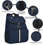 BAGLHER丨Dog Travel Bag, Airline Approved Pet Supplies Backpack, Dog Travel Backpack with 2 Silicone Collapsible Bowls and 2 Food Baskets