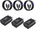 USB C Samsung Chargers Block, 3 Pack 25W Type C Charger Fast Chargers for Samsung Galaxy S25/S25+/S25 Ultra/S24/S24+/S24 Ultra/S23/S23+/S23 Ultra/S22/S22+/S22 Ultra/S21/S22+/S21