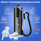 High Fidelity Concert Ear Plugs, 2 Pairs Ear Protection Musician Earplugs for Concerts, Music Festival, Motorcycle, and Other Noise Reduction Events
