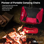 MOON LENCE Portable Camping Chair Backpacking Chair - The 4th Generation Ultralight Folding Chair - Compact, Lightweight Foldable Chairs for Hiking Mountaineering, Beach (Green-2Pack)