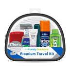 Handy Solutions Men's 9 Piece Premium TSA Compliant Travel Kit with Mouthwash