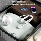 Portable Power Strip Outlet Extender,6-in-1 Charging Station,Wall Plug Extender with 3 AC Outlets & 2 USB-C(20W) and 1 USB-A(12W), Desk Organizer,5ft Extension Cord for Home/Office (ETL Certified)