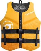 Owntop Swim Vest Adult Water Sport Vest Neoprene Floaties for Swimming, Boating, Kayaking, Fishing | Adjustable Zipper Dual Buckle Foldable Buoyancy Jacket