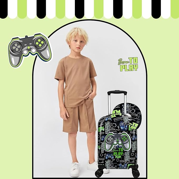 Kids Luggage Set 2 Piece 16'' Hardside Spinner Wheels Carry On Airline Approved